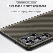 For Samsung Galaxy S25 Ultra 5G Carbon Fiber Texture Printing Phone Case(Gold)