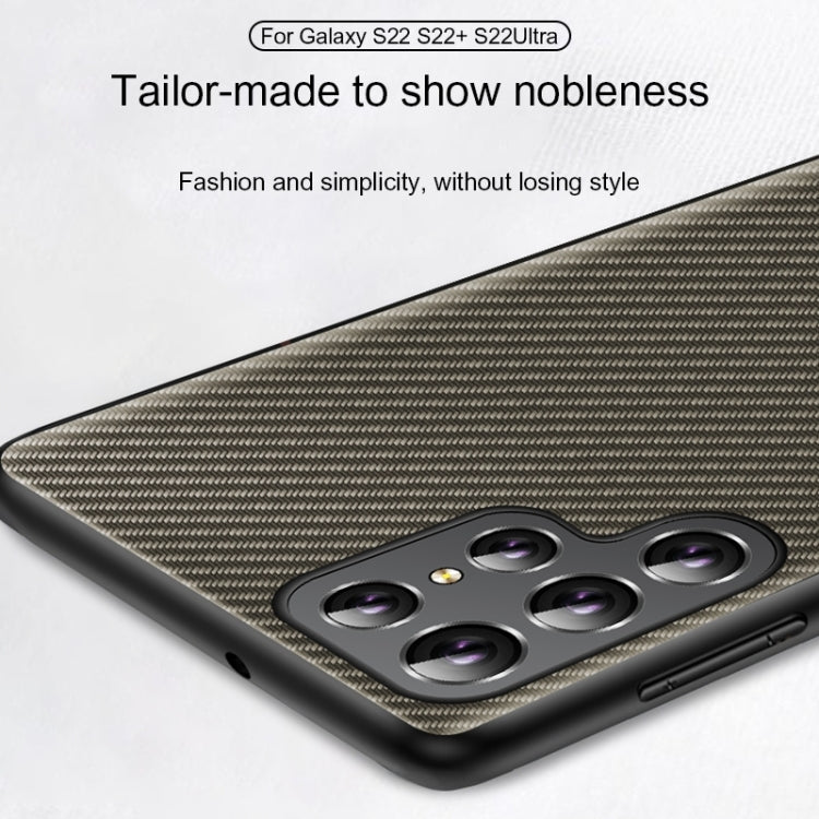 For Samsung Galaxy S25 Ultra 5G Carbon Fiber Texture Printing Phone Case(Gold)