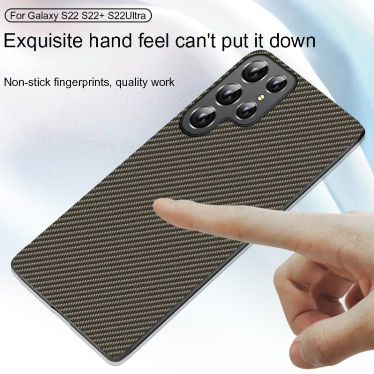 For Samsung Galaxy S25 5G Carbon Fiber Texture Printing Phone Case(Gold)