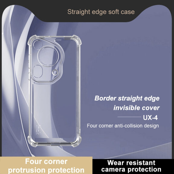 For Huawei Pura 70 Ultra IMAK UX-4 Series Four-corner Shockproof Phone Case(Transparent)