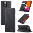 For iPhone 12 Pro Max CaseMe-013 Multifunctional Retro Frosted Horizontal Flip Leather Case with Card Slot & Holder & Wallet(Black) - iPhone 12 Pro Max Cases by CaseMe | Online Shopping South Africa | PMC Jewellery | Buy Now Pay Later Mobicred