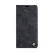 For iPhone 12 Pro Max CaseMe-013 Multifunctional Retro Frosted Horizontal Flip Leather Case with Card Slot & Holder & Wallet(Black)