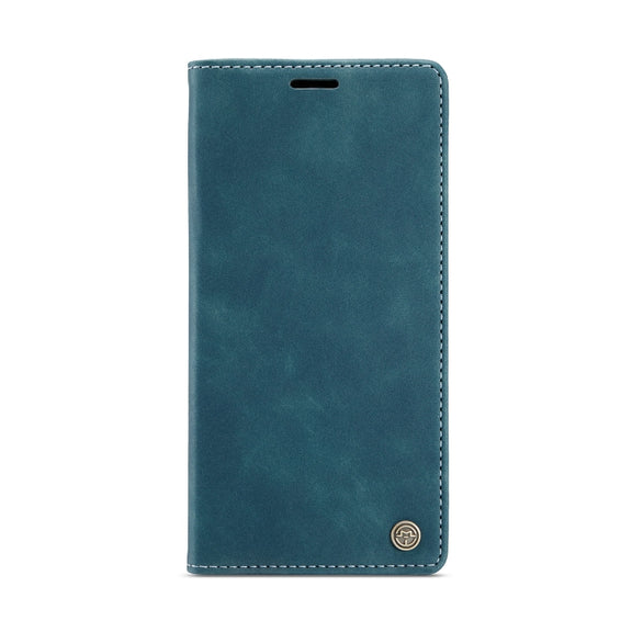 For iPhone 12 Pro Max CaseMe-013 Multifunctional Retro Frosted Horizontal Flip Leather Case with Card Slot & Holder & Wallet(Blue)