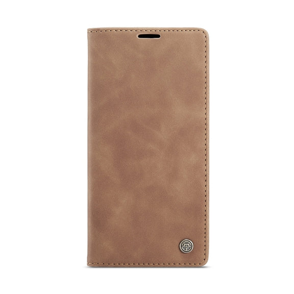 For iPhone 12 Pro Max CaseMe-013 Multifunctional Retro Frosted Horizontal Flip Leather Case with Card Slot & Holder & Wallet(Brown)