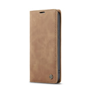 For iPhone 12 / 12 Pro CaseMe-013 Multifunctional Retro Frosted Horizontal Flip Leather Case with Card Slot & Holder & Wallet(Brown)