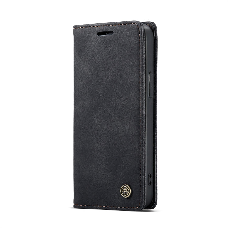 For iPhone 12 mini CaseMe-013 Multifunctional Retro Frosted Horizontal Flip Leather Case with Card Slot & Holder & Wallet(Black) - free shipping - PMC Jewellery - Order now!
