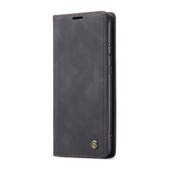 For OnePlus Nord CaseMe-013 Multifunctional Retro Frosted Horizontal Flip Leather Case with Card Slot & Holder & Wallet(Black)