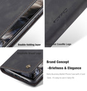 For OnePlus Nord CaseMe-013 Multifunctional Retro Frosted Horizontal Flip Leather Case with Card Slot & Holder & Wallet(Black)