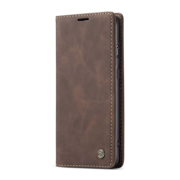 For OnePlus Nord CaseMe-013 Multifunctional Retro Frosted Horizontal Flip Leather Case with Card Slot & Holder & Wallet(Coffee)