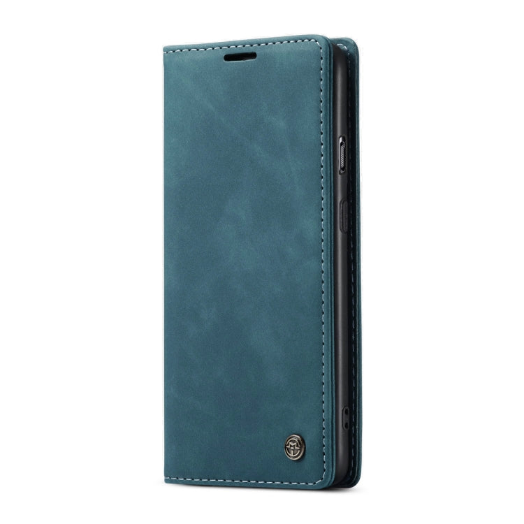 For OnePlus Nord CaseMe-013 Multifunctional Retro Frosted Horizontal Flip Leather Case with Card Slot & Holder & Wallet(Blue)