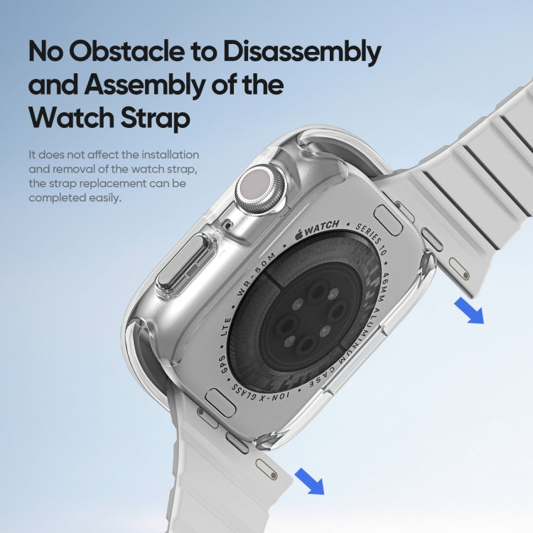 For Apple Watch Series 10 42mm DUX DUCIS Camo Series TPU Hybrid PC Watch Protective Case(White) - free shipping - PMc TechLife - Order now!