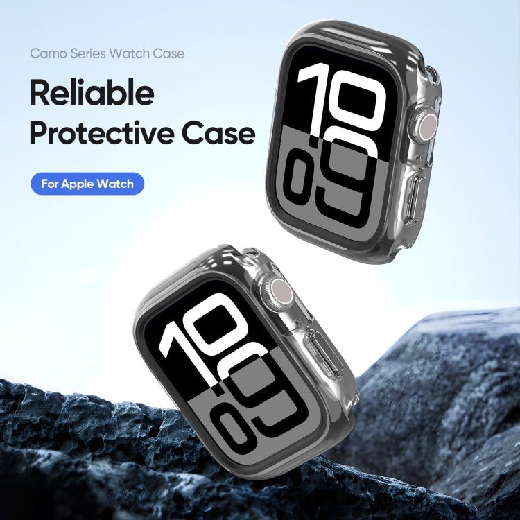 For Apple Watch Series 10 46mm DUX DUCIS Camo Series TPU Hybrid PC Watch Protective Case(Black) - free shipping - PMc TechLife - Order now!
