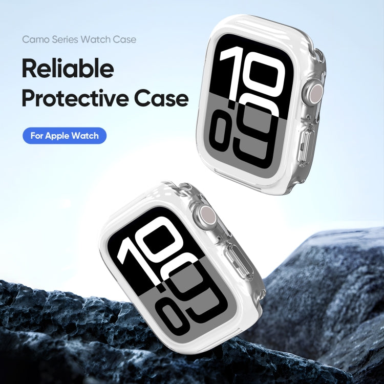 For Apple Watch Series 10 46mm DUX DUCIS Camo Series TPU Hybrid PC Watch Protective Case(White) - free shipping - PMc TechLife - Order now!
