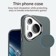 For Huawei Pura 70 Carbon Fiber Series IMD Phone Case(Grey)