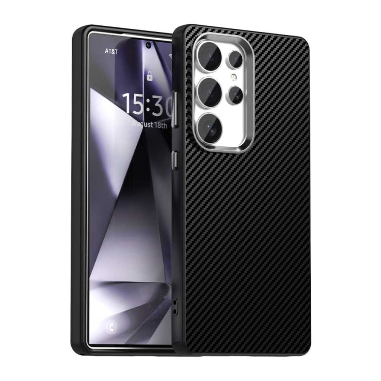 For Samsung Galaxy S25 Ultra 5G Carbon Fiber Series IMD Phone Case(Black) - Galaxy S25 Ultra 5G Cases by PMC Jewellery | Online Shopping South Africa | PMC Jewellery | Buy Now Pay Later Mobicred