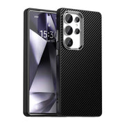 For Samsung Galaxy S25 Ultra 5G Carbon Fiber Series IMD Phone Case(Black)