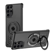 For Samsung Galaxy S25 Ultra 5G Ice Sense Series Graphene Cooling MagSafe Holder Phone Case(Black)