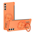 For Samsung Galaxy S25+ 5G Ice Sense Series Graphene Cooling MagSafe Holder Phone Case(Orange) - Galaxy S25+ 5G Cases by PMC TechLife | Online Shopping South Africa | PMC TechLife | Buy Now Pay Later Mobicred