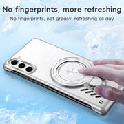 For Samsung Galaxy S25+ 5G Ice Sense Series Graphene Cooling MagSafe Holder Phone Case(Orange)