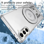 For Samsung Galaxy S25+ 5G Ice Sense Series Graphene Cooling MagSafe Holder Phone Case(Silver)
