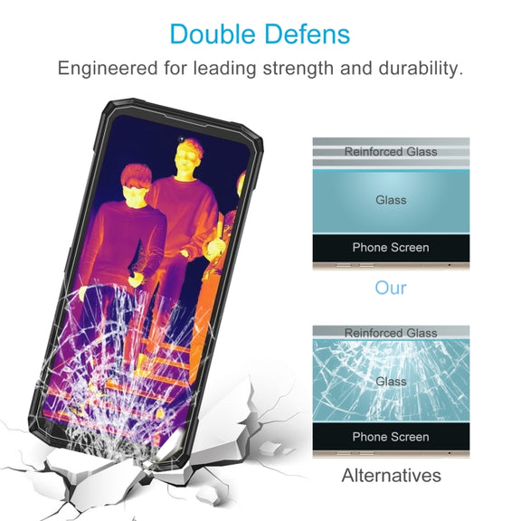 For Doogee Fire 6 Power 10pcs 3D 0.3mm Fine Hole High Aluminum Tempered Glass Film