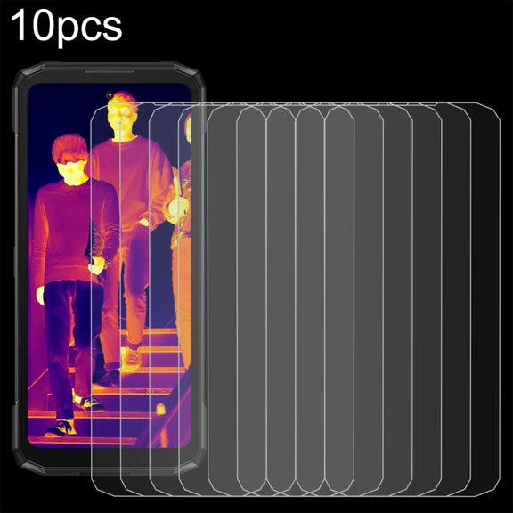 For Doogee Fire 6 Power 10pcs 3D 0.3mm Fine Hole High Aluminum Tempered Glass Film