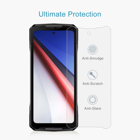 For Doogee V40 Pro 50pcs 3D 0.3mm Fine Hole High Aluminum Tempered Glass Film