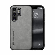 For Samsung Galaxy S25 Ultra 5G Skin Feel Magnetic Leather Back Phone Case(Light Grey)