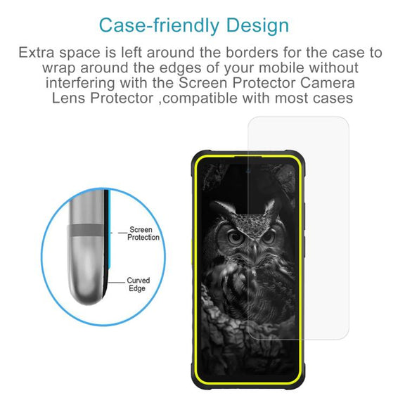 For Ulefone Armor X31 Pro 50pcs 3D 0.3mm Fine Hole High Aluminum Tempered Glass Film