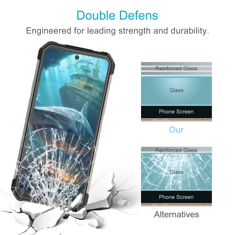 For UNIHERTZ Shark 5G 50pcs 3D 0.3mm Fine Hole High Aluminum Tempered Glass Film