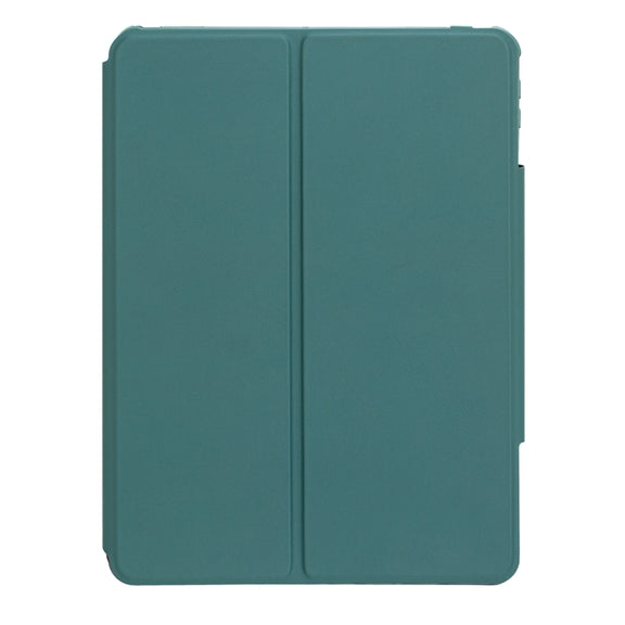 For iPad Pro 11 2024 L13-BS 360 Rotation Acrylic Transparent Bluetooth Keyboard Leather Case with Backlight(Green)