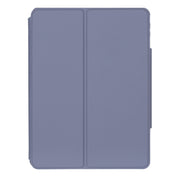 For iPad Pro 11 2024 YL13 360 Rotation Acrylic Transparent Round Keycap Bluetooth Keyboard Leather Case(Purple)
