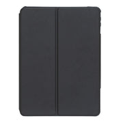 For iPad Pro 11 2024 YL13-A 360 Rotation Acrylic Transparent Round Keycap Bluetooth Keyboard Leather Case With Touch Control(Black)
