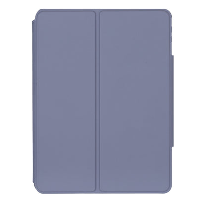 For iPad Pro 11 2024 YL13-A 360 Rotation Acrylic Transparent Round Keycap Bluetooth Keyboard Leather Case With Touch Control(Purple) - For iPad Pro by PMC Jewellery | Online Shopping South Africa | PMC Jewellery | Buy Now Pay Later Mobicred