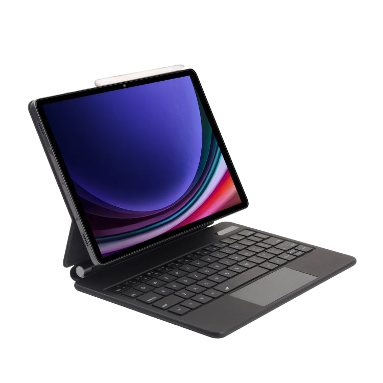 For Samsung Galaxy Tab S10+ / S9 FE+ P810 Magnetic Bluetooth Keyboard Leather Tablet Case(Black) - free shipping - PMC Jewellery - Order now!