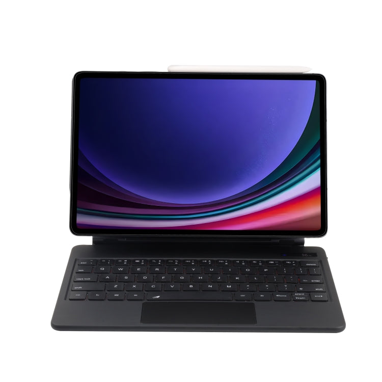 For Samsung Galaxy Tab S10+ / S9 FE+ P810 Magnetic Bluetooth Keyboard Leather Tablet Case(Black) - free shipping - PMC Jewellery - Order now!
