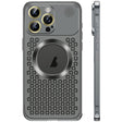 For iPhone 16 Pro Max Spring Buckle MagSafe Magnetic Metal Aromatherapy Phone Case(Black) - iPhone 16 Pro Cases by PMc TechLife | Online Shopping South Africa | PMc TechLife | Buy Now Pay Later Mobicred