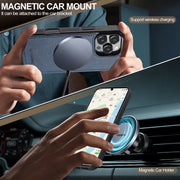 For iPhone 16 Pro Max LC.IMEEKE L5 Series Detachable RFID Card Bag Magsafe Phone Case(Blue)