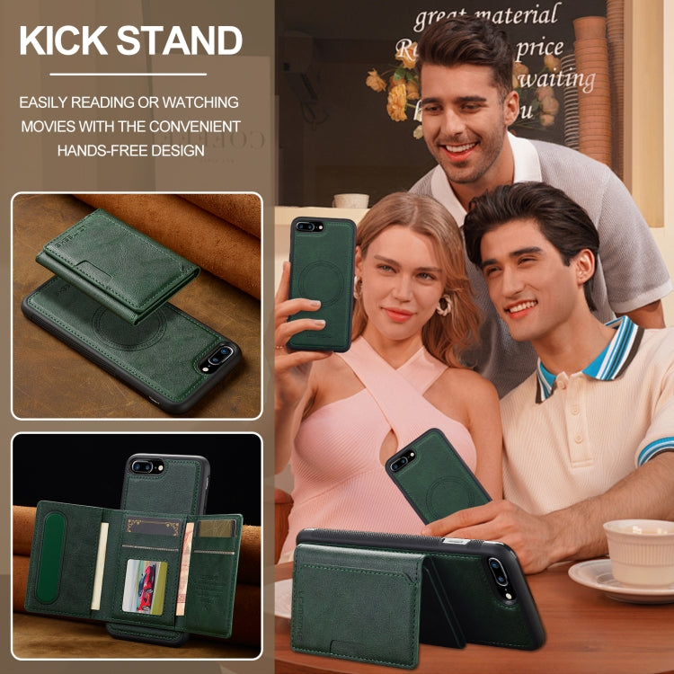 For iPhone 16e LC.IMEEKE L5 Series Detachable RFID Card Bag Magsafe Phone Case(Green) - free shipping - PMC TechLife - Order now!
