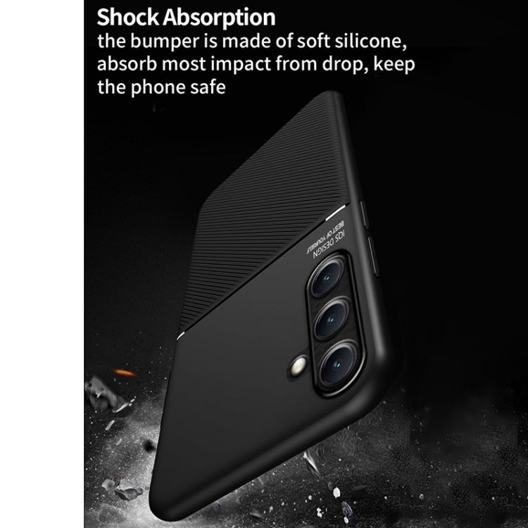 For Samsung Galaxy S25 Ultra 5G Classic Tilt Strip Grain Magnetic PC Hybrid TPU Phone Case(Green)