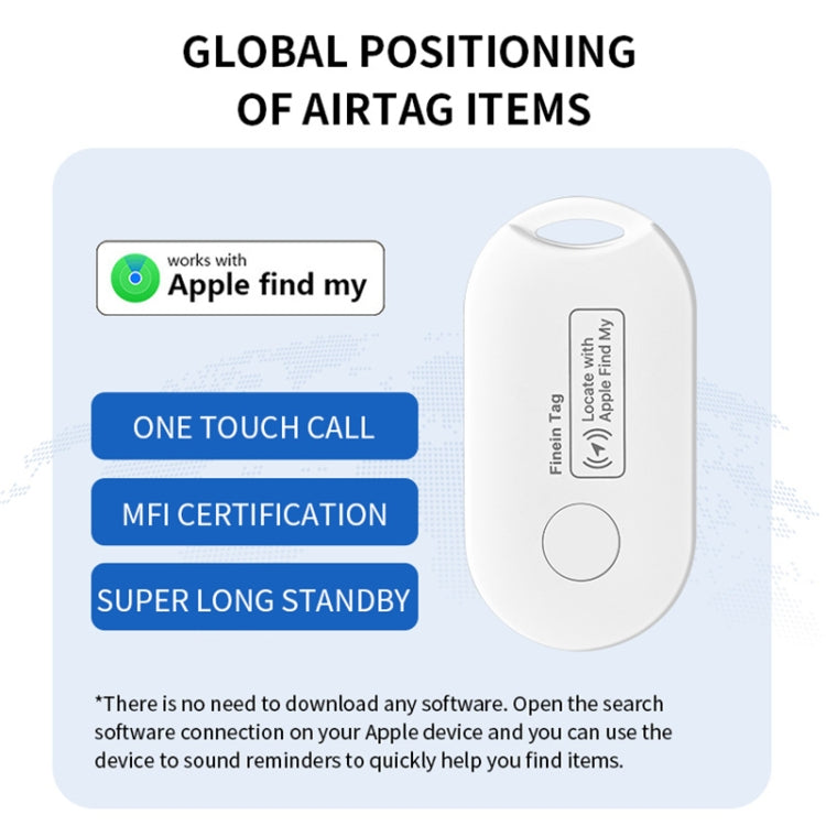 F1 Global Location Tracker Anti-lost Device(White) - Personal Tracker by PMC Jewellery | Online Shopping South Africa | PMC Jewellery | Buy Now Pay Later Mobicred