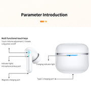 Bluetooth 5.3 In-ear AI Smart Recognition Hearing Aid(Black)