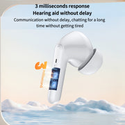 Bluetooth 5.3 In-ear AI Smart Recognition Hearing Aid(Black)