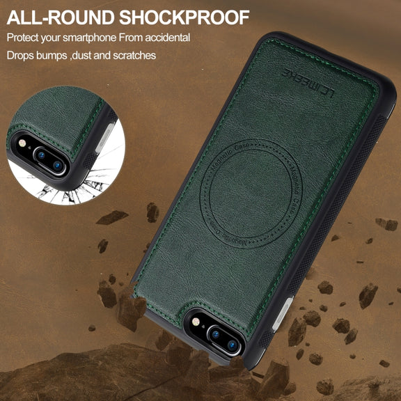 For iPhone 16e LC.IMEEKE Magsafe Phone Case(Green)