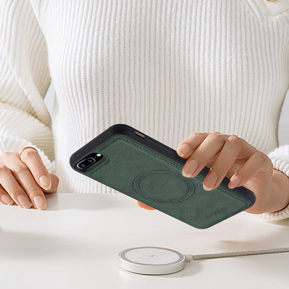 For iPhone 16e LC.IMEEKE Magsafe Phone Case(Green)