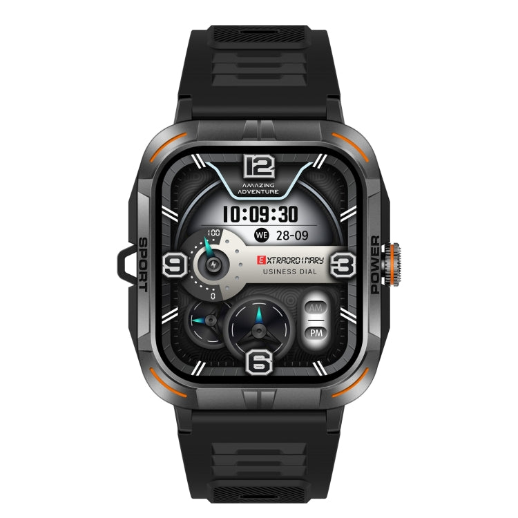 ZW69 1.97 inch AMOLED Outdoor Sports BT Call Smart Watch, Blood Oxygen / Heart Rate / Remote Photography / Sleep monitoring(Black)