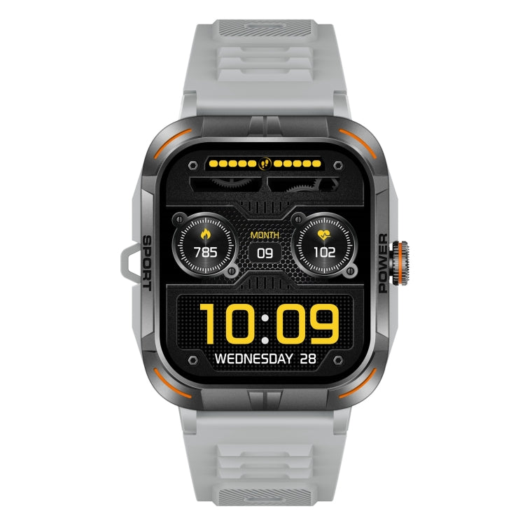 ZW69 1.97 inch AMOLED Outdoor Sports BT Call Smart Watch, Blood Oxygen / Heart Rate / Remote Photography / Sleep monitoring(Grey)