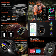 ZW69 1.97 inch AMOLED Outdoor Sports BT Call Smart Watch, Blood Oxygen / Heart Rate / Remote Photography / Sleep monitoring(Grey)