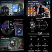 ZW69 1.97 inch AMOLED Outdoor Sports BT Call Smart Watch, Blood Oxygen / Heart Rate / Remote Photography / Sleep monitoring(Grey)