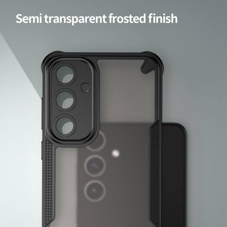 For Samsung Galaxy S25+ 5G Armor Glaze PC Hybrid TPU Phone Case(Black) - free shipping - PMC Jewellery - Order now!